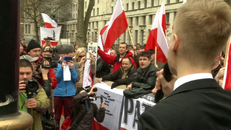 Polski protest w Londynie
