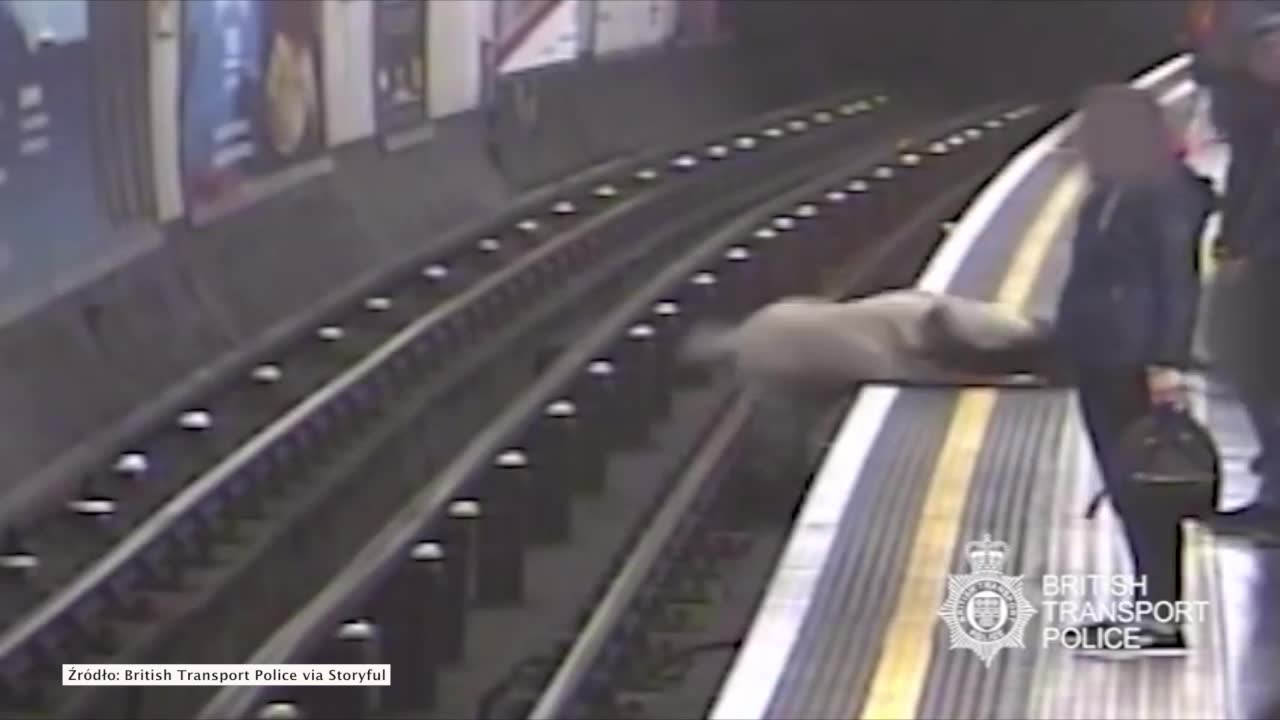 Wepchnął dwie osoby na tory londyńskiego metra. Skazany za usiłowanie zabójstwa