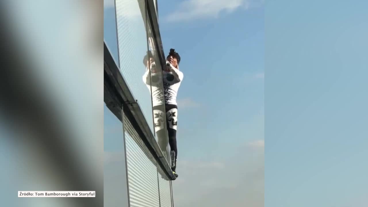 Bez żadnych zabezpieczeń wspiął się na 230-metrowy wieżowiec w Londynie