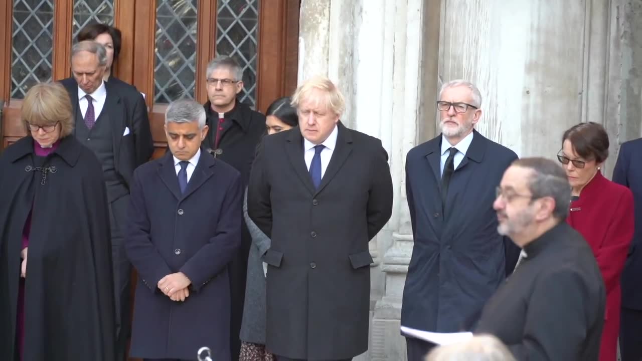 Johnson, Corbyn i Khan oddali hołd ofiarom ataku na London Bridge