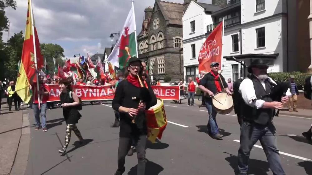 Ponad tysiąc osób maszerowało ulicami Cardiff domagając się niepodległości Walii
