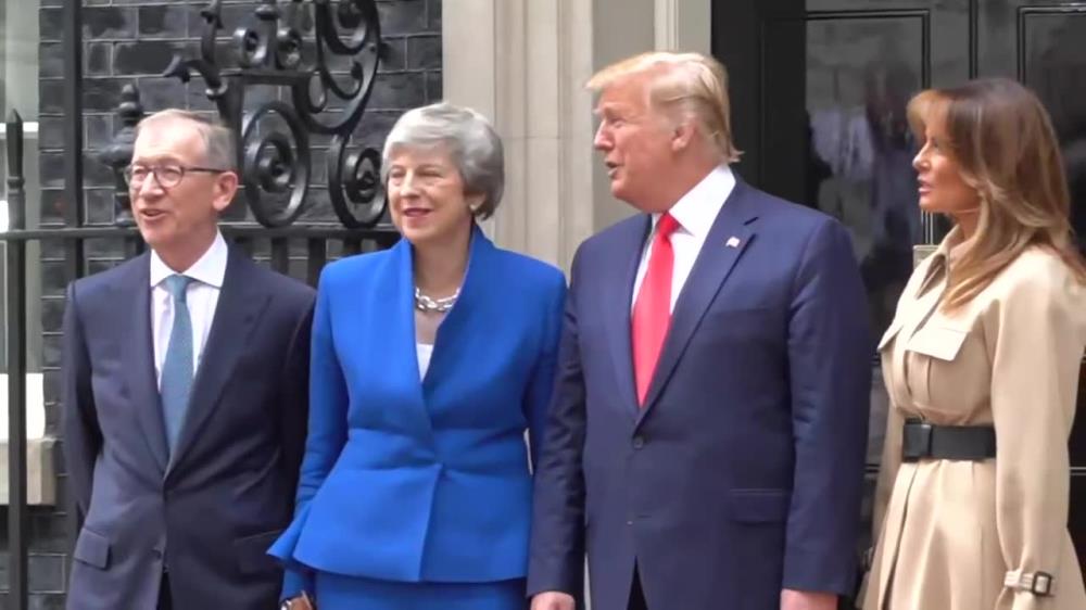 D. Trump na Downing Street. Spotkał się z premier Wielkiej Brytanii