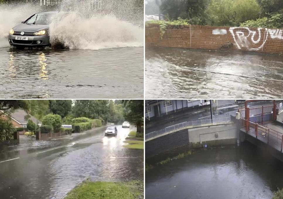 Powodzie w Birmingham i West Midlands – ulewny deszcz spowodował chaos na drogach