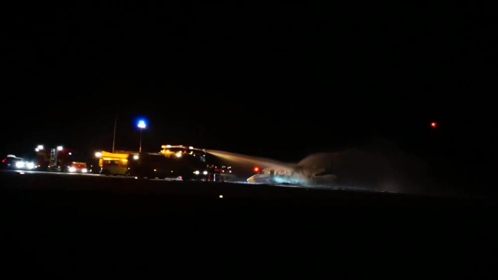 Wypadek samolotu z ekipą Pink na pokładzie. Zapalił się na kilka minut przed lądowaniem