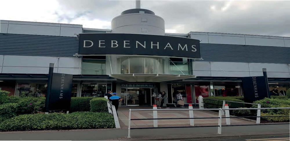 Debenhams zamyka 22 sklepy