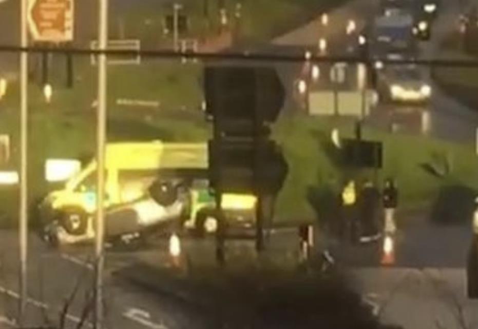 Wypadek w Centrum Birmingham, uwaga na korki