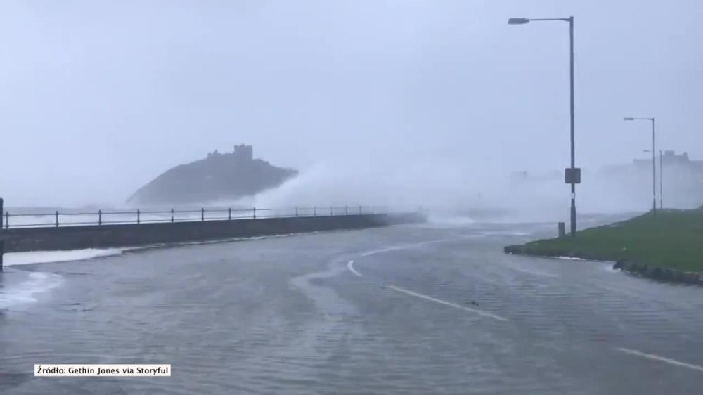 Wideo: Tak wyglądał dziś Sztorm Ciara w Walii