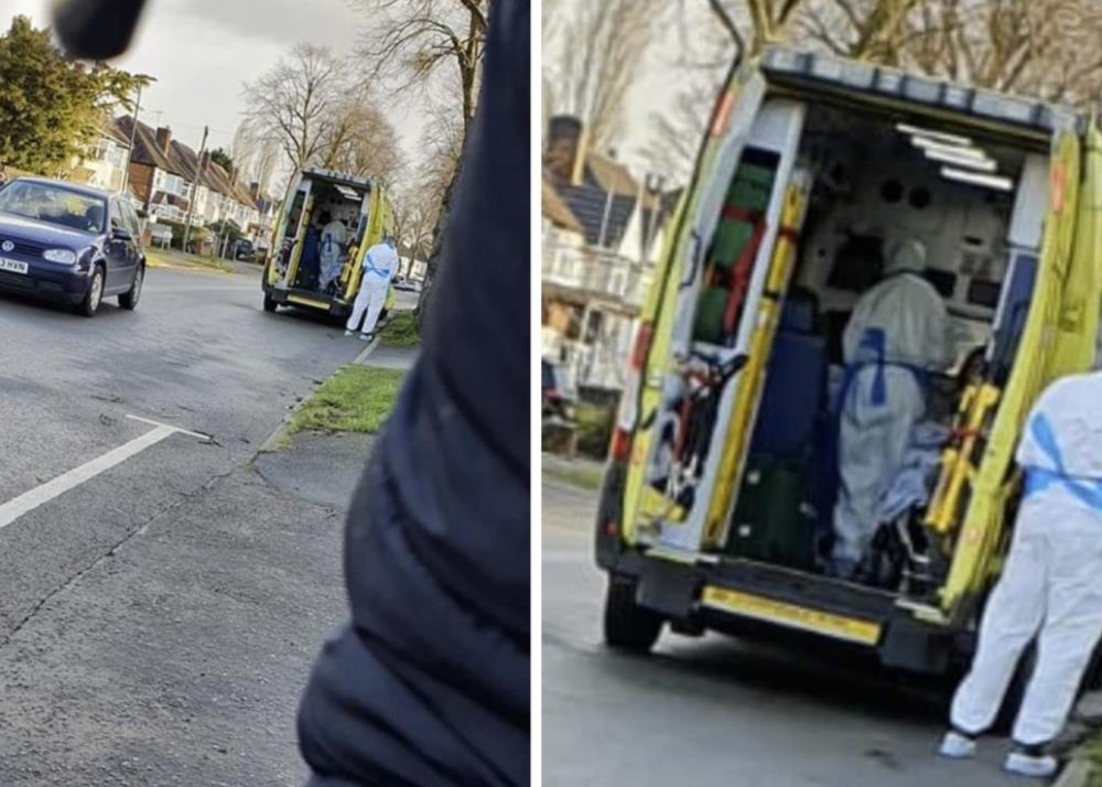 Panika w Hall Green! Na jednej z ulic zauważono karetkę i lekarzy w kombinezonach HAZMAT