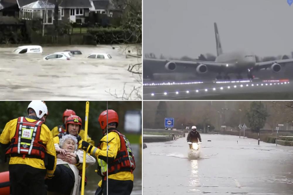 Woda porywająca samochody, odwołane loty, rekordowa liczba ostrzeżeń. Dennis przeszedł przez Wielką Brytanię