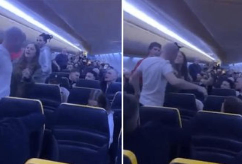 Pasażerom Ryanaira puściły nerwy. Prawie doszło do bójki na pokładzie