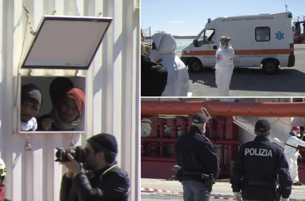 Kwarantanna 276 migrantów, którzy przypłynęli na Sycylię. Ponad 150 przypadków koronawirusa we Włoszech