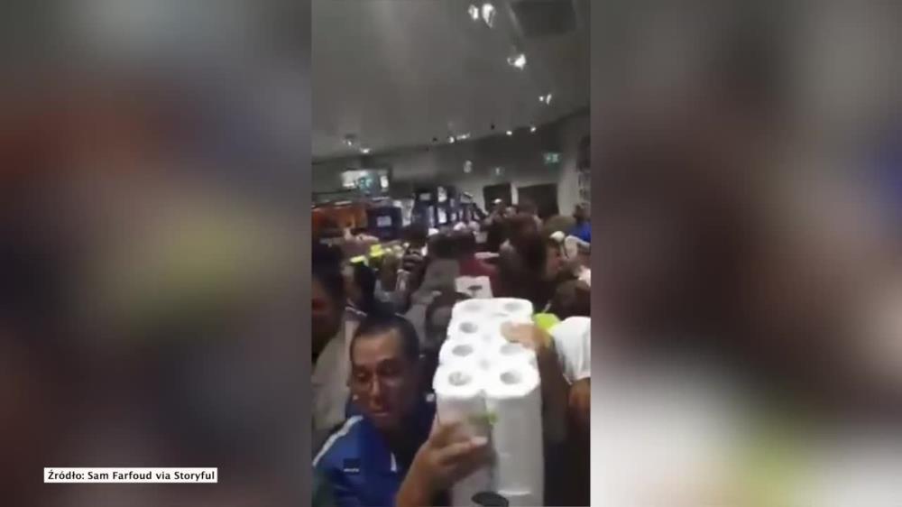 Bójka i przepychanki o papier toaletowy. Dantejskie sceny z australijskiego supermarketu