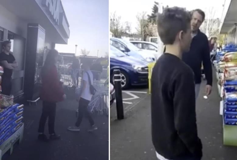 Ojciec przyprowadził syna do Asdy i zmusił go, aby przeprosił pracowników za grożenie im