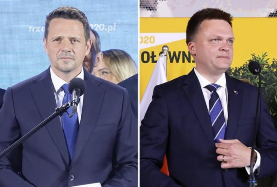 W Wielkiej Brytanii wygrał Trzaskowski, na drugim miejscu Hołownia