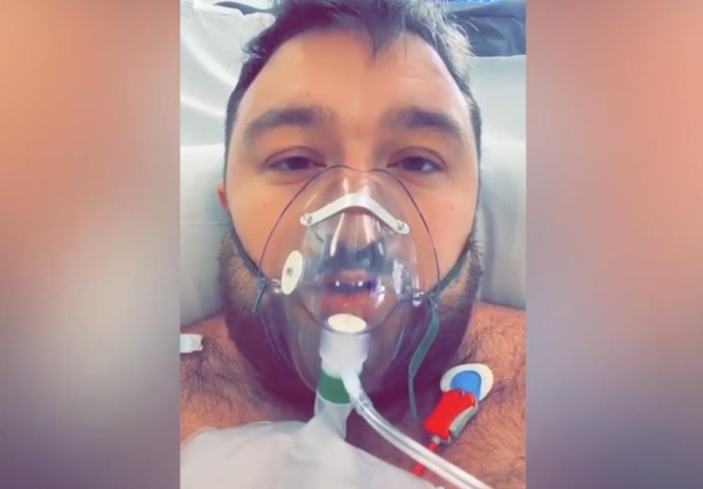 Uważał, że koronawirus jest bzdurą, teraz leży na intensywnej terapii i ostrzega innych