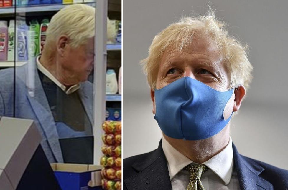 Ojciec Borisa Johnsona przyłapany na zakupach bez maski