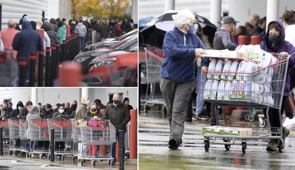 Panika zakupowa w UK! Ludzie obawiają się drugiego lockdownu