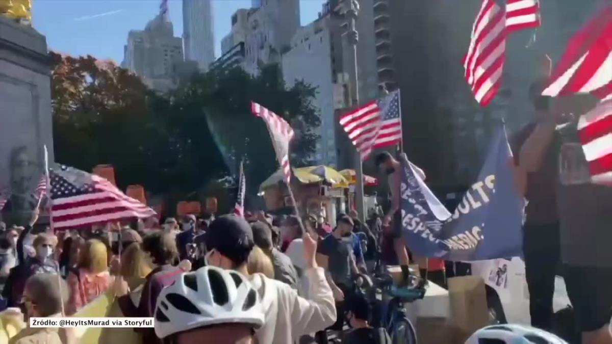 Radość na ulicach w USA. Wyborcy J. Bidena cieszą się z jego wygranej w wyborach prezydenckich