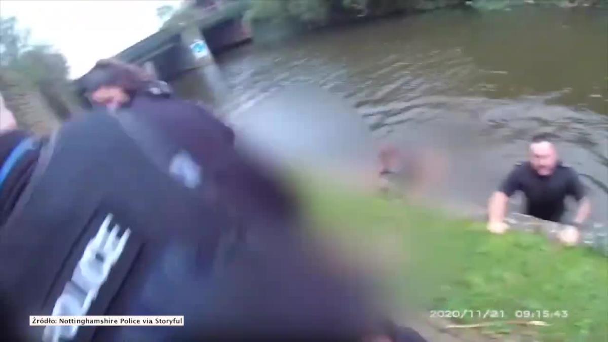 Wskoczyli do kanału, by uratować kobietę. Dramatyczna akcja ratunkowa w Nottingham