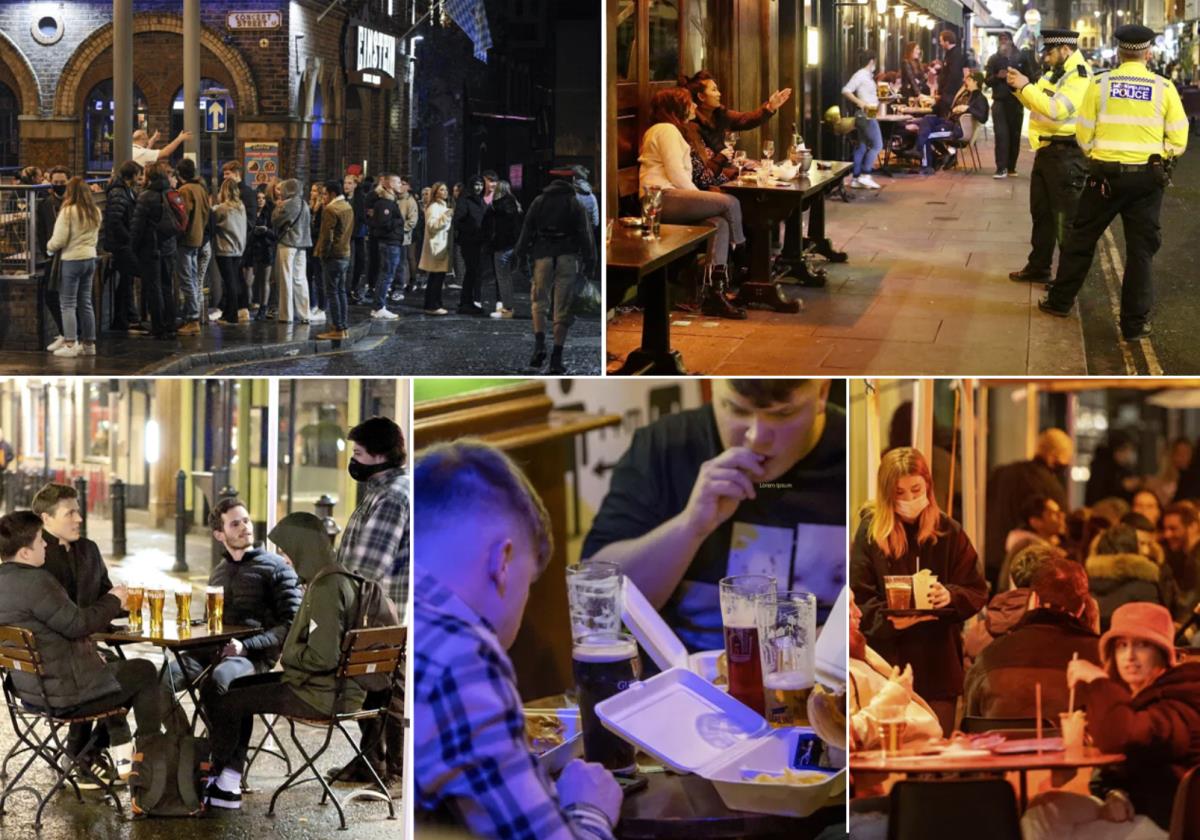 Pomimo zimna tysiące Brytyjczyków świętowało na ulicach zniesienie lockdownu