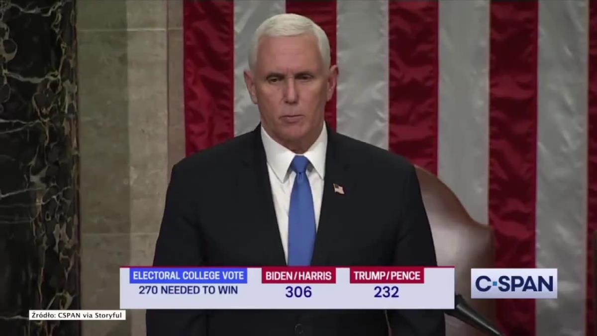 Kongres oficjalnie zatwierdził zwycięstwo J. Bidena w wyborach prezydenckich w USA