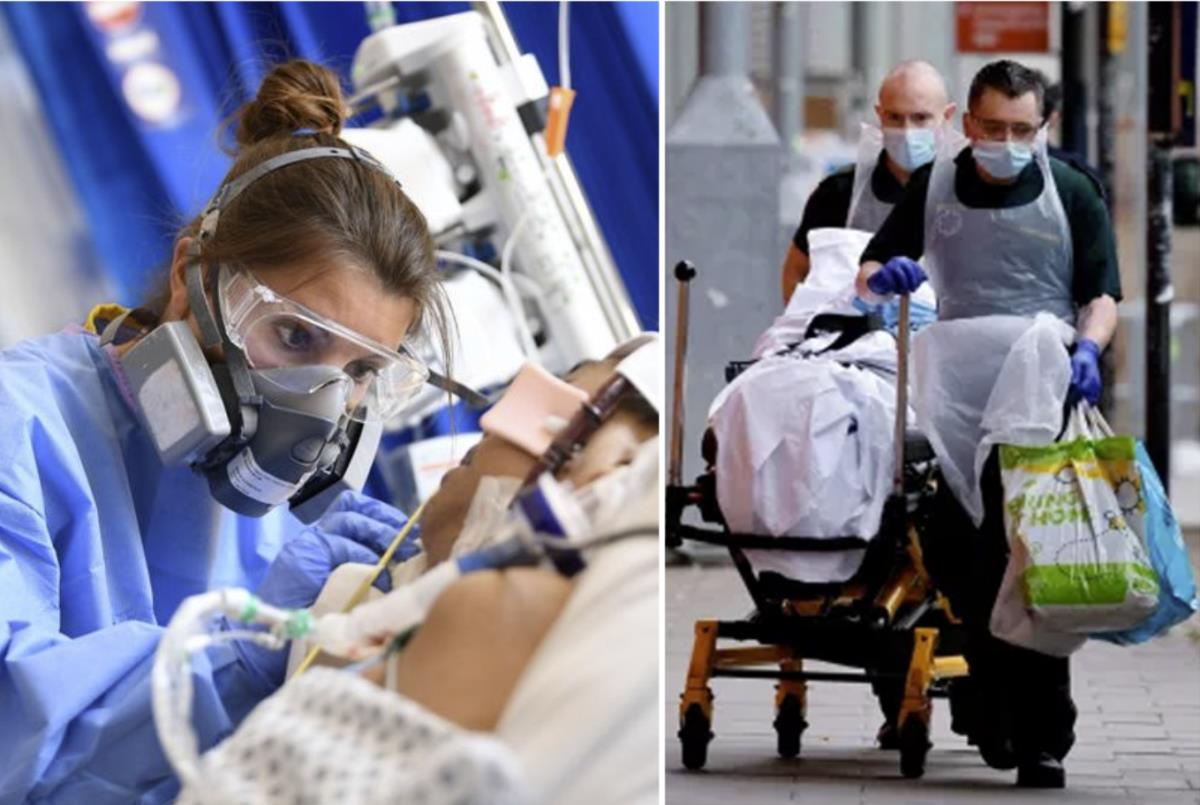 Najwięcej zgonów od początku pandemii w Wielkiej Brytanii.  Odnotowano aż 1610 zgonów z powodu Covid-19