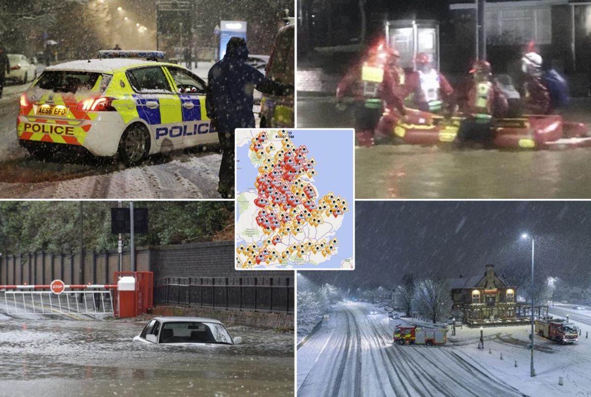Sztorm Christoph: Ewakuowano tysiące domów. Powodzie i śnieg powodują chaos w Wielkiej Brytanii