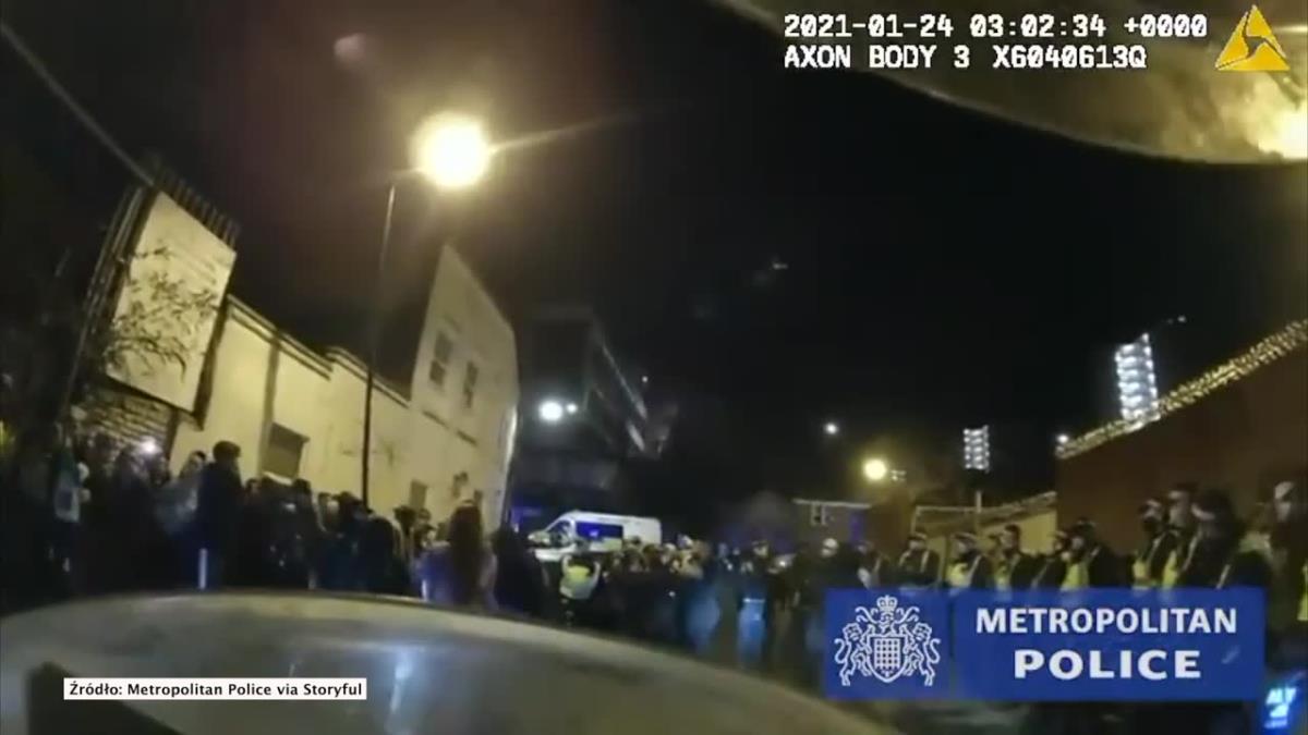 Ponad 300 osób na nielegalnej imprezie w Londynie pomimo lockdownu