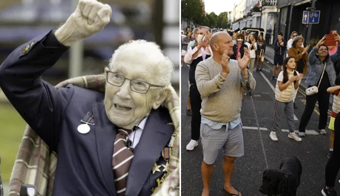 Boris Johnson ogłosił „narodowe oklaski” dla kapitana Sir Toma Moore'a