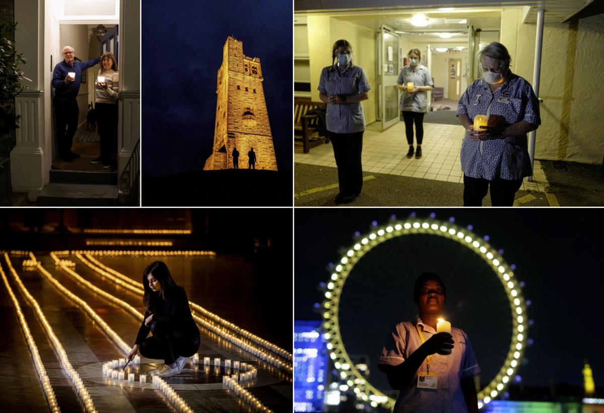 W Wielkiej Brytanii w rocznice lockdownu zapalono świece, aby upamiętnić ofiary Covid-19