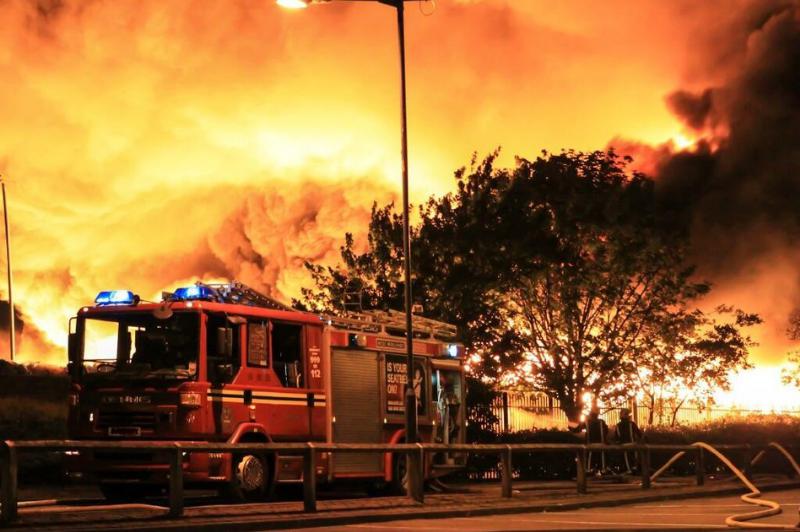 Ogromny pożar w Smethwick