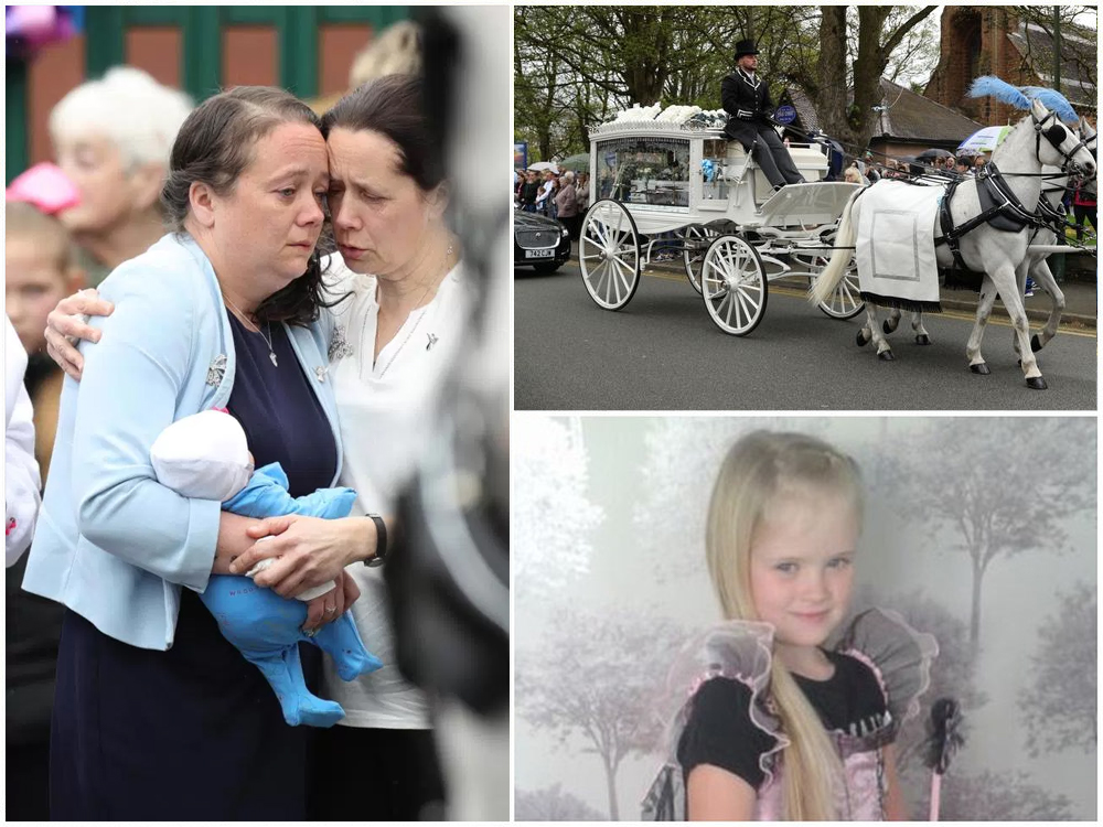 Dziesiątki ludzi wyszło na ulice, by pożegnać tragicznie zmarłą 8-letnią Mylee Billingham