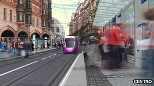 Budowa linii tramwajowej w Birmingham
