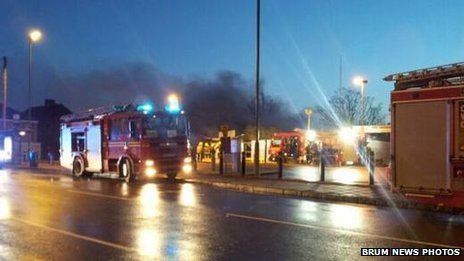 Pożar w dzielnicy Handsworth