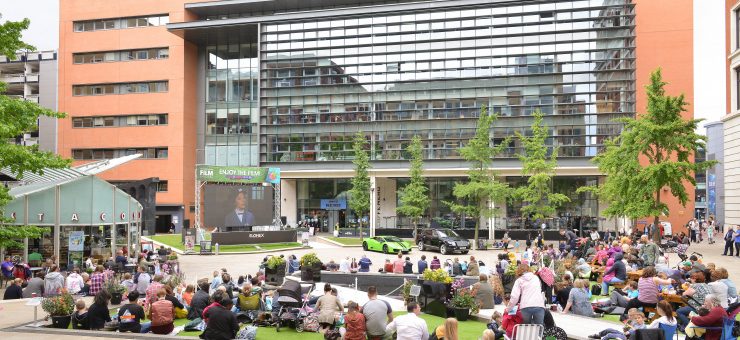 Darmowe kino pod chmurką, czyli Brindleyplace Film Festival