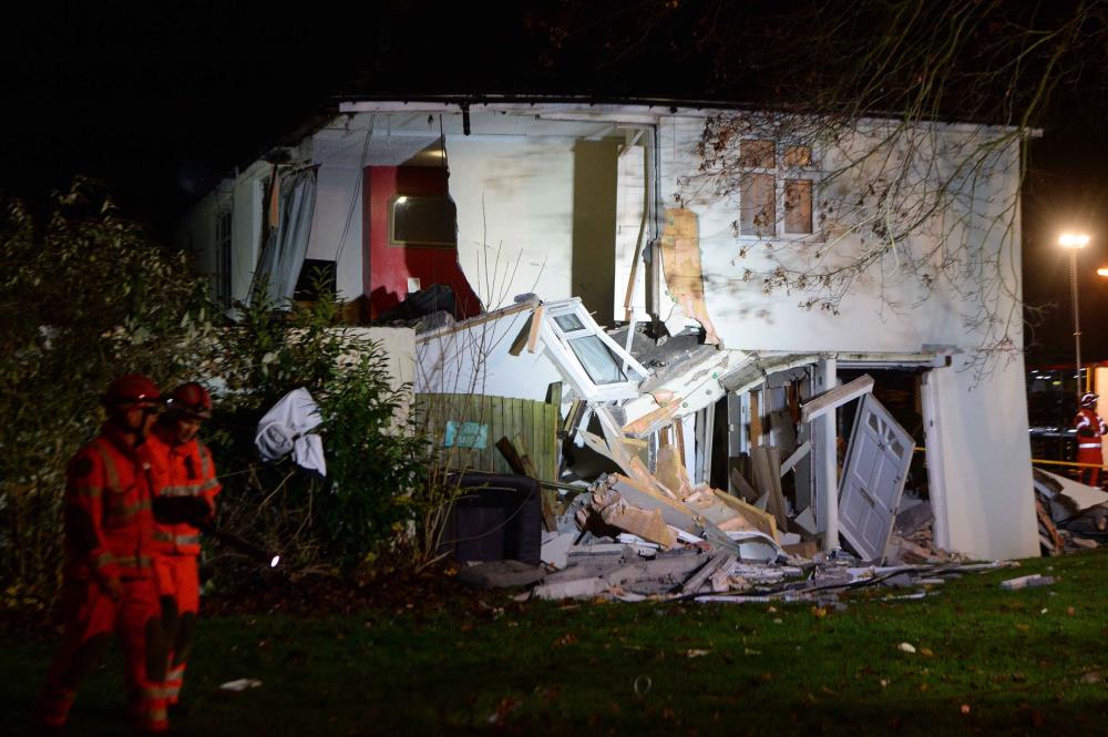 Eksplozja w mieszkaniu w West Heath