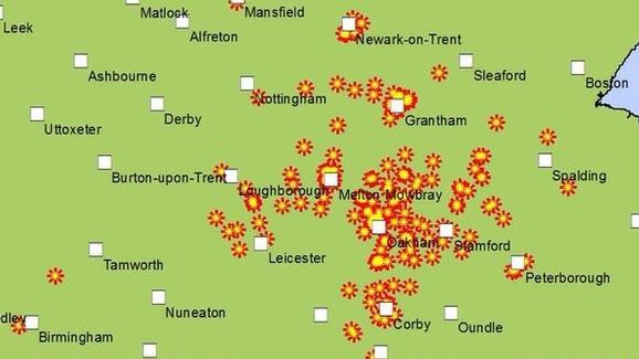 Trzęsienie ziemi w East Midlands