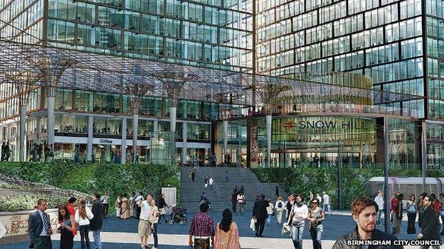 Plan przebudowy Birmingham Snow Hill  w Londyński 'Canary Wharf'