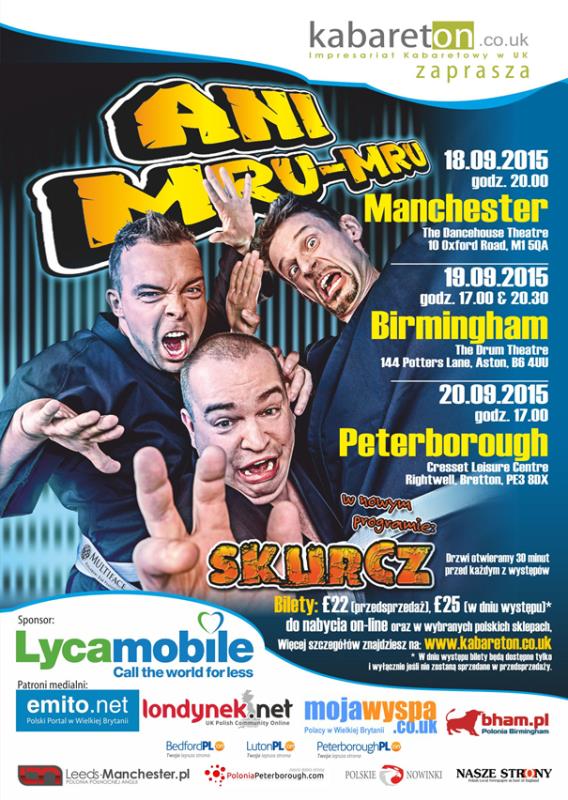 KONKURS: Wygraj bilet na występ kabaretu ANI MRU-MRU w Birmingham