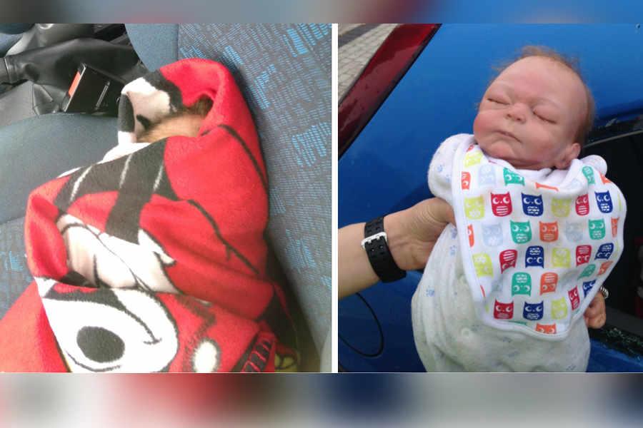 Policjanci pomylili lalkę z potrzebującym pomocy dzieckiem