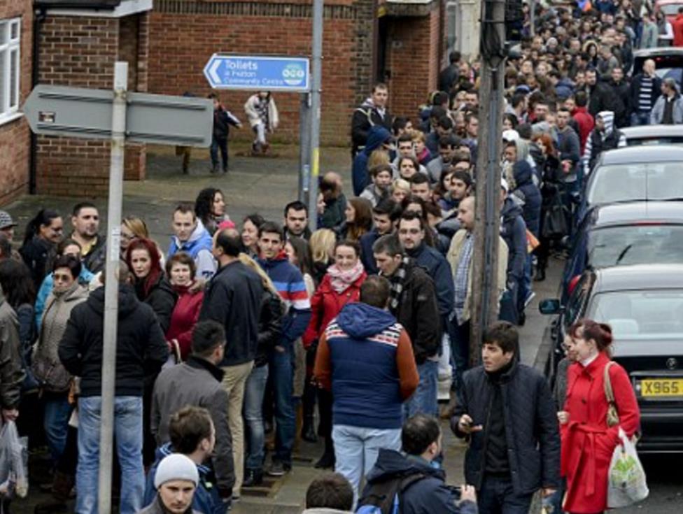 W ciągu jednego roku do UK przyjechało 50,000 Rumunów i Bułgarów