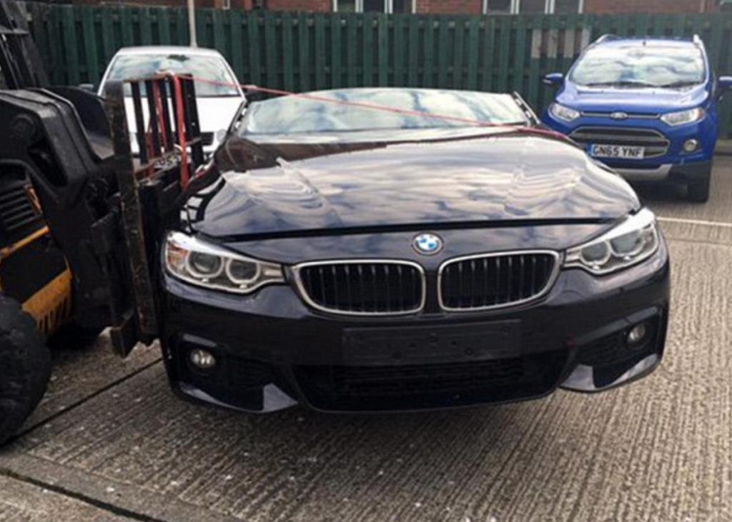 Polak próbował przewieźć połowę skradzionego BMW do Polski