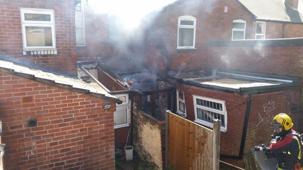 Wybuch gazu w domu w Ladywood