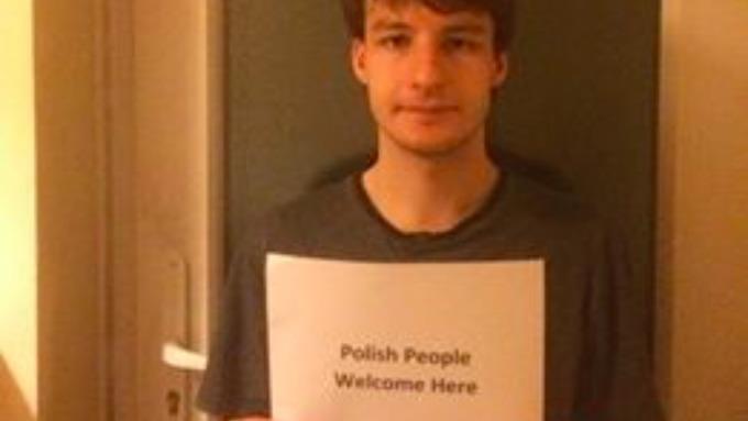 „Polish People Welcome Here!” - Brytyjczyk broni Polaków w UK