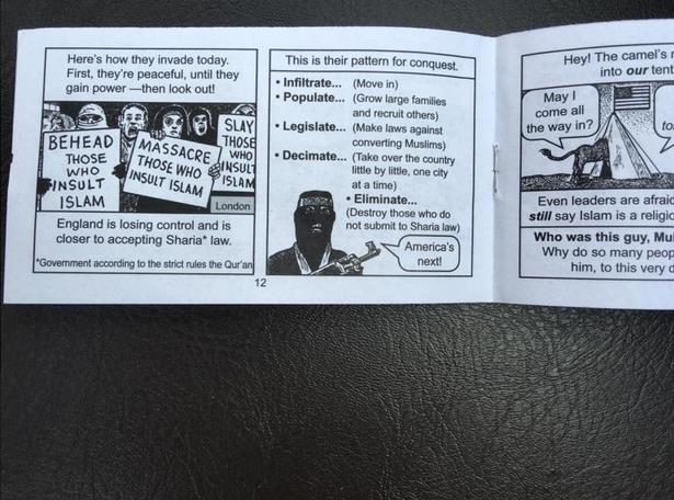 Islamofobiczne ulotki w skrzynkach pocztowych mieszkańców Aston