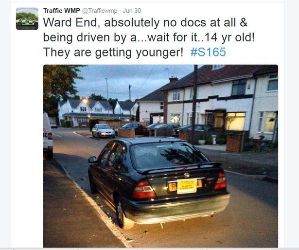 14-latek przyłapany na prowadzeniu samochodu