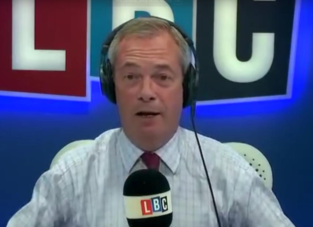 Nigel Farage znokautowany podczas rozmowy w radio