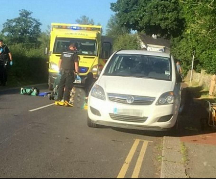 Kobieta zmiażdżona metalowym generatorem, który spadł z jadącego samochodu