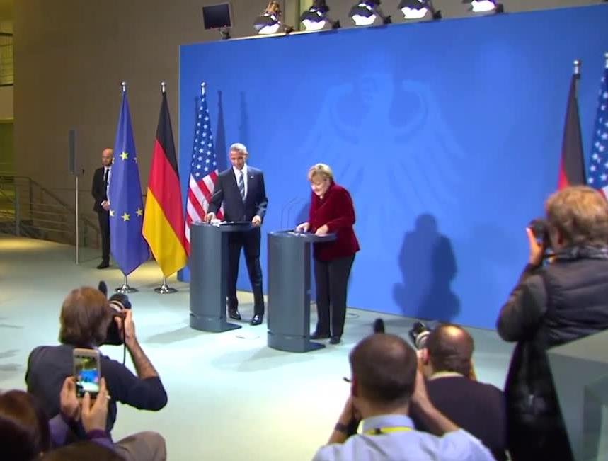 Ostatnie spotkanie gigantów. Barack Obama z pożegnalną wizytą w Berlinie