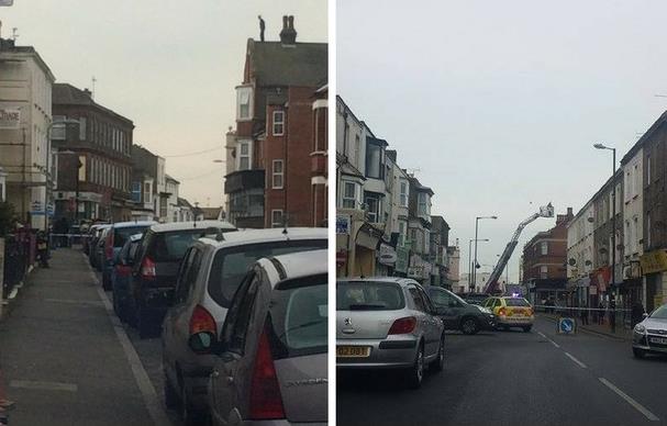 Polak, który okupował dach restauracji i zniszczył trzy samochody stanął przed sądem